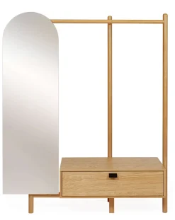 Woodman Garderobenständer »Tripod« Breite 149 cm, FSC®, teilmassiv, mit Spiegel