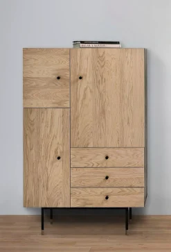 Woodman Highboard »Jugend Kommode« Stauraumschrank mit Soft Close Funktion, Breite 90 cm, FSC®