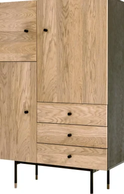 Woodman Highboard »Jugend Kommode« Stauraumschrank mit Soft Close Funktion, Breite 90 cm, FSC®