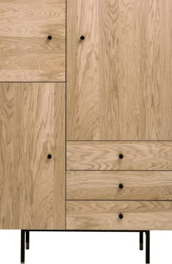 Woodman Highboard »Jugend Kommode« Stauraumschrank mit Soft Close Funktion, Breite 90 cm, FSC®