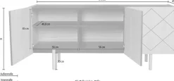 Woodman Kommode Holzfurnier aus Eiche, Skandinavisches Design, FSC®-zertifiziert