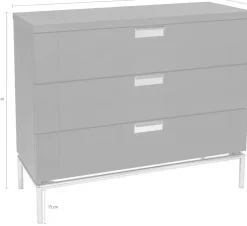 Woodman Kommode Holzfurnier aus Walnussbaum, skandinavisches Design, FSC®