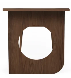 Woodman Schreibtisch »Bau« edles Holzfurnier aus Nussbaum, Breite 140 cm, FSC®