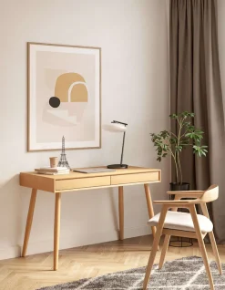 Woodman Schreibtisch »Carson« 120/60/78,Breite 120 cm, Schubladen mit Push-to Open, FSC®