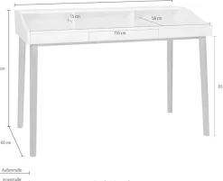 Woodman Schreibtisch »Lene« im skandinavian Design, FSC®-zertifiziert