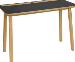 Woodman Schreibtisch »Mati« mit zwei Ledertaschen an der Seite des Tisches für Stauraum, FSC®