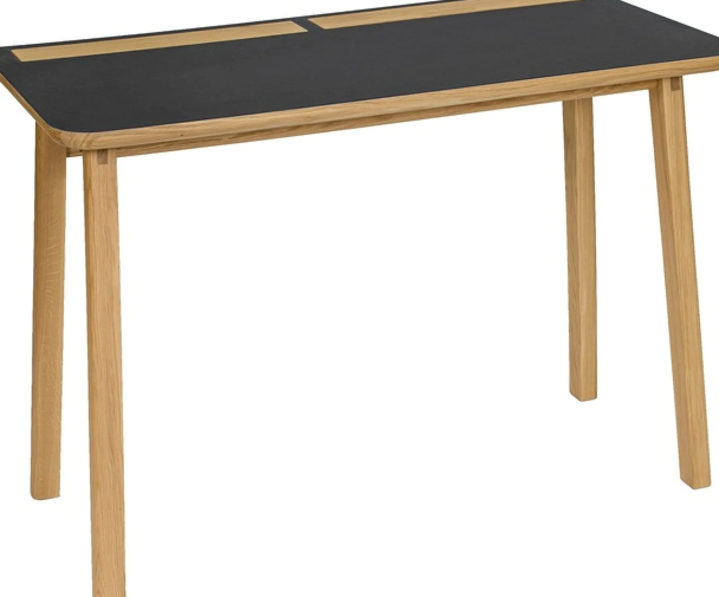 Woodman Schreibtisch »Mati« mit zwei Ledertaschen an der Seite des Tisches für Stauraum, FSC®