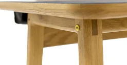 Woodman Schreibtisch »Mati« mit zwei Ledertaschen an der Seite des Tisches für Stauraum, FSC®