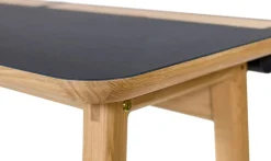 Woodman Schreibtisch »Mati« mit zwei Ledertaschen an der Seite des Tisches für Stauraum, FSC®