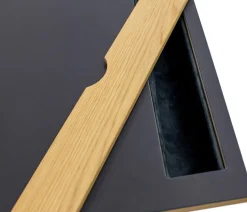 Woodman Schreibtisch »Mati« mit zwei Ledertaschen an der Seite des Tisches für Stauraum, FSC®