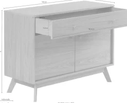Woodman Sideboard »Bjórgvin« Kommode, Breite 100 cm,im skandinavischen Design, FSC®