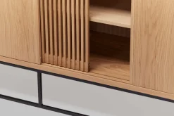 Woodman Sideboard »Ende« Kommode, teilmassiv, Metallfüße, Breite 188 cm, FSC®