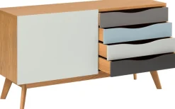 Woodman Sideboard »Hilla« Kommode im angesagten skandinavischen Look, Breite 130 cm, FSC®