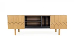 Woodman Sideboard »Porto« Kommode, dekorative Fräsungen, mit Eichenholzfurnier, Breite 175 cm