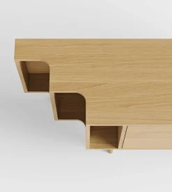 Woodman Sideboard »Shift« mit Echtholzfurnier aus Eiche, Breite189 cm, mit Push-to-Open, FSC®