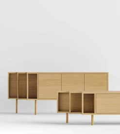 Woodman Sideboard »Shift« mit Echtholzfurnier aus Eiche, Breite189 cm, mit Push-to-Open, FSC®