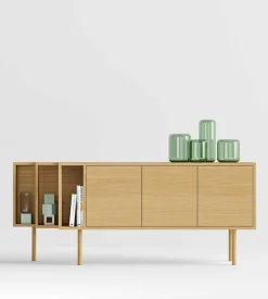 Woodman Sideboard »Shift« mit Echtholzfurnier aus Eiche, Breite189 cm, mit Push-to-Open, FSC®