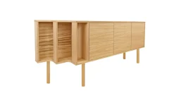 Woodman Sideboard »Shift« mit Echtholzfurnier aus Eiche, Breite189 cm, mit Push-to-Open, FSC®