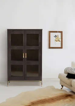 Woodman Vitrine »Parlan« mit zwei Glastüren und Soft-Close-Funktion, Breite 148 cm, FSC®