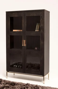 Woodman Vitrine »Parlan« mit zwei Glastüren und Soft-Close-Funktion, Breite 148 cm, FSC®