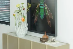 WOOOD Abdeckplatte »Basu aus Mineralien und Lavastein B 196,5 x T 39,5 x H 0,4 cm« Tragkraft 15 kg, Wasserbeständig, vollständig recycelbar