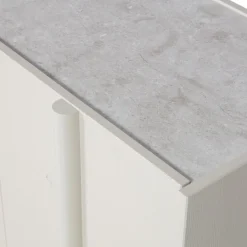 WOOOD Abdeckplatte »Basu aus Mineralien und Lavastein B 196,5 x T 39,5 x H 0,4 cm« Tragkraft 15 kg, Wasserbeständig, vollständig recycelbar