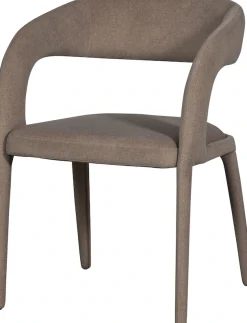 WOOOD Armlehnstuhl »Arms filzartige Optik Webstoff vollständig bezogen, H80 x B60 x T54 cm« () Tragkraft 120 kg, Maximale Verschleißfestigkeit, montiert geliefert