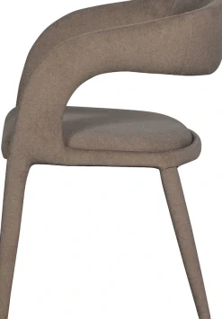 WOOOD Armlehnstuhl »Arms filzartige Optik Webstoff vollständig bezogen, H80 x B60 x T54 cm« () Tragkraft 120 kg, Maximale Verschleißfestigkeit, montiert geliefert