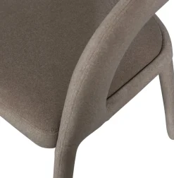 WOOOD Armlehnstuhl »Arms filzartige Optik Webstoff vollständig bezogen, H80 x B60 x T54 cm« () Tragkraft 120 kg, Maximale Verschleißfestigkeit, montiert geliefert