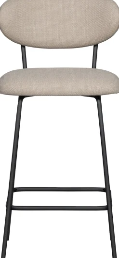 WOOOD Barhocker »Kjeld mit Base-Gewebtem Bezug und Metallgestell B 46 x T 52 x H 93 cm« 2 Stk. tlg. Gewebter Bezug mit 3D Melange-Effekt, Tragkraft 120 kg, Pfleigleicht