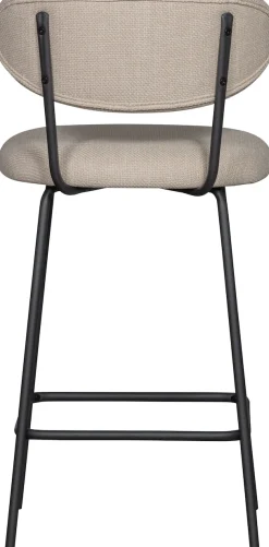 WOOOD Barhocker »Kjeld mit Base-Gewebtem Bezug und Metallgestell B 46 x T 52 x H 93 cm« 2 Stk. tlg. Gewebter Bezug mit 3D Melange-Effekt, Tragkraft 120 kg, Pfleigleicht