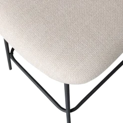 WOOOD Barhocker »Kjeld mit Base-Gewebtem Bezug und Metallgestell B 46 x T 52 x H 93 cm« 2 Stk. tlg. Gewebter Bezug mit 3D Melange-Effekt, Tragkraft 120 kg, Pfleigleicht