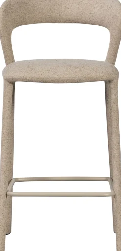WOOOD Barhocker »Noble mit Fußstütze und vollständig gepolstertem B 48 x T 52 x H 95 cm« Gewebebezug, Belastbarkeit 150 kg, hohe Verschleißfestigkeit