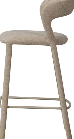 WOOOD Barhocker »Noble mit Fußstütze und vollständig gepolstertem B 48 x T 52 x H 95 cm« Gewebebezug, Belastbarkeit 150 kg, hohe Verschleißfestigkeit