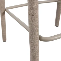 WOOOD Barhocker »Noble mit Fußstütze und vollständig gepolstertem B 48 x T 52 x H 95 cm« Gewebebezug, Belastbarkeit 150 kg, hohe Verschleißfestigkeit