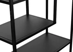 WOOOD Bücherregal »Teun Metall pulverbeschichtet, H 188 x B 85 x T 35 cm« Tragkraft 30 kg pro Boden, Wandbefestigung, Pfleigleicht