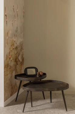 WOOOD Beistelltisch »Crude mit Multiplex-Zinkbeschichtung und Metallbeinen 71 x 52 x 39 cm« Set, 2 Stk. tlg. 2er-Set, unterschiedliche Größen im Set, Tragkraft je 15 kg