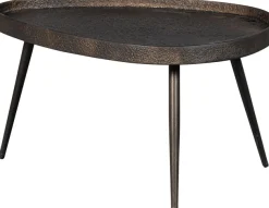 WOOOD Beistelltisch »Crude mit Multiplex-Zinkbeschichtung und Metallbeinen 71 x 52 x 39 cm« Set, 2 Stk. tlg. 2er-Set, unterschiedliche Größen im Set, Tragkraft je 15 kg