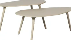 WOOOD Beistelltisch »Davina von MDF mit organischer Tischplatte B 90 x T 50 x H 40 cm« Set, 2 Stk. tlg. 2er-Set, Tragkraft je 5 kg, Bein-/Tischkombination frei wählbar