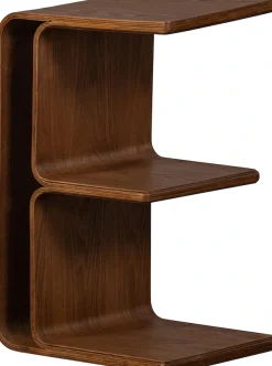 WOOOD Beistelltisch »Frey Plywood mit abgerundeten Ecken multifunktional H40 x B60 x T32 cm« Tragkraft 150 kg, auch seitlich aufstellbar, vollständig montiert