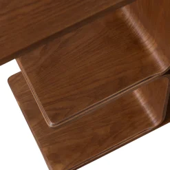 WOOOD Beistelltisch »Frey Plywood mit abgerundeten Ecken multifunktional H40 x B60 x T32 cm« Tragkraft 150 kg, auch seitlich aufstellbar, vollständig montiert