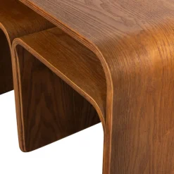 WOOOD Beistelltisch »Frey Plywood mit abgerundeten Ecken multifunktional H40 x B60 x T32 cm« Tragkraft 150 kg, auch seitlich aufstellbar, vollständig montiert