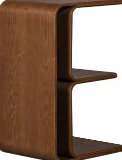 WOOOD Beistelltisch »Frey Plywood mit abgerundeten Ecken multifunktional H40 x B60 x T32 cm« Tragkraft 150 kg, auch seitlich aufstellbar, vollständig montiert