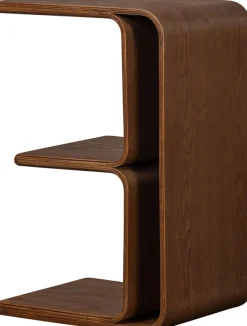 WOOOD Beistelltisch »Frey Plywood mit abgerundeten Ecken multifunktional H40 x B60 x T32 cm« Tragkraft 150 kg, auch seitlich aufstellbar, vollständig montiert