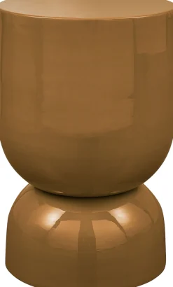 WOOOD Beistelltisch »Glanz Metall mit Hochglanz-Lackierung in spielerischer Form« H 47 x B 32 x D 32 cm, Tragkraft 25 kg,lebenslange Schutzlackierung
