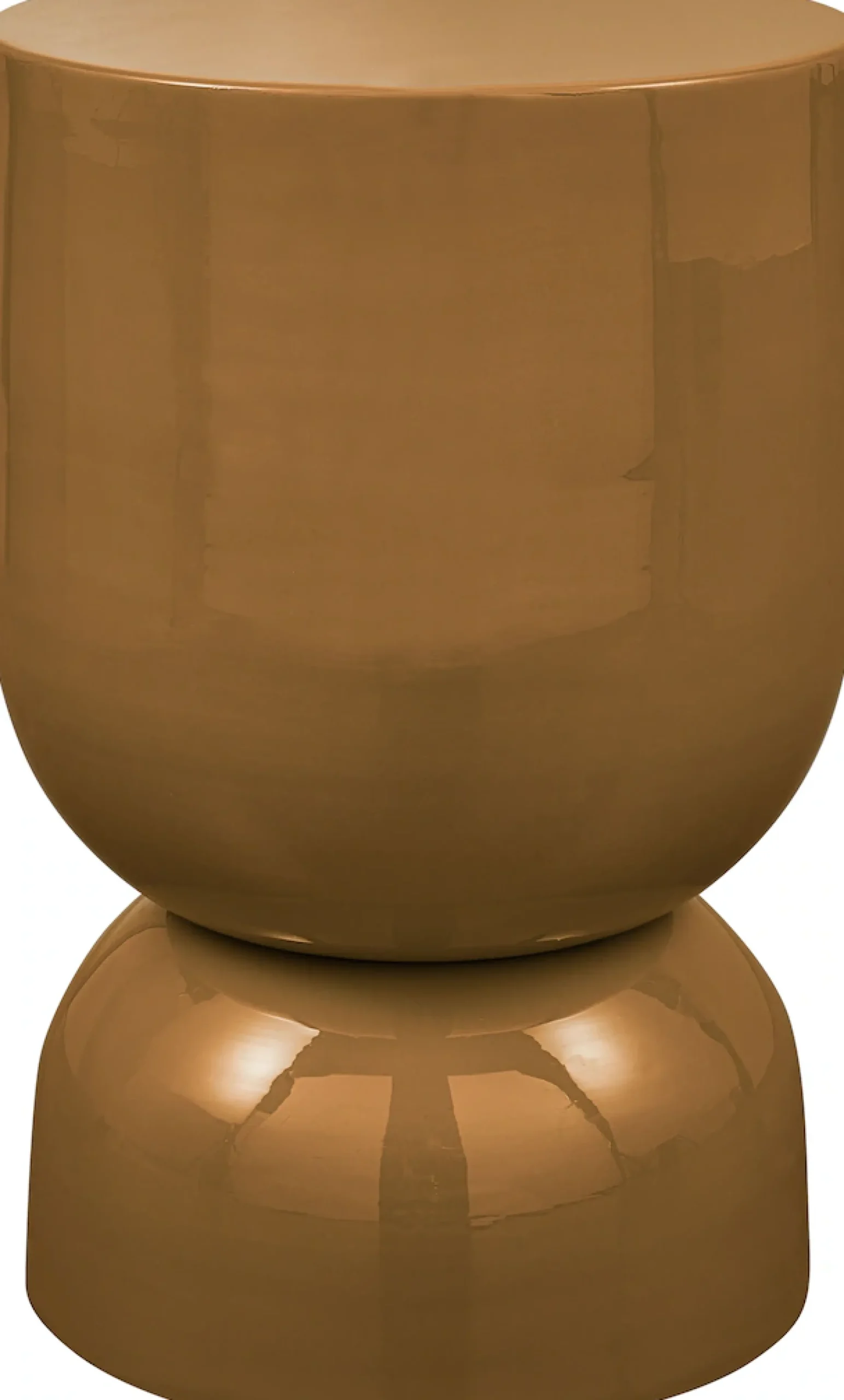 WOOOD Beistelltisch »Glanz Metall mit Hochglanz-Lackierung in spielerischer Form« H 47 x B 32 x D 32 cm, Tragkraft 25 kg,lebenslange Schutzlackierung