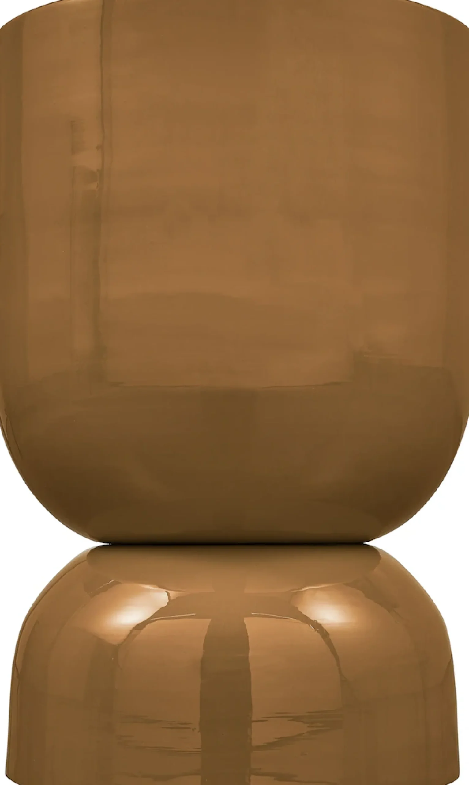 WOOOD Beistelltisch »Glanz Metall mit Hochglanz-Lackierung in spielerischer Form« H 47 x B 32 x D 32 cm, Tragkraft 25 kg,lebenslange Schutzlackierung