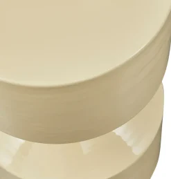 WOOOD Beistelltisch »Glanz Metall mit Hochglanz-Lackierung in spielerischer Form« H 47 x B 30 x T 30 cm, Tragkraft 25 kg, pfleigleicht, Schutzlackierung