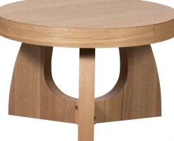 WOOOD Beistelltisch »Tala aus MDF mit Eschenfurnier-Deckschicht Ø55x35 cm« Tragkraft 25 kg, Furnier gebeizt und schutzlackiert, gerade Maserung