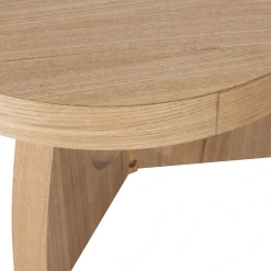 WOOOD Beistelltisch »Tala aus MDF mit Eschenfurnier-Deckschicht Ø55x35 cm« Tragkraft 25 kg, Furnier gebeizt und schutzlackiert, gerade Maserung